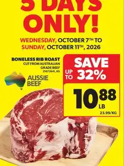 Real Canadian Superstore BONELESS RIB ROAST offer