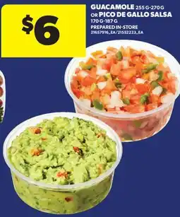 Real Canadian Superstore GUACAMOLE, 255 G-270 G OR PICO DE GALLO SALSA, 170 G-187 G offer