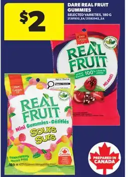 Real Canadian Superstore DARE REAL FRUIT GUMMIES offer
