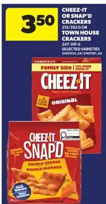 Real Canadian Superstore CHEEZ-IT OH SNAP! CRACKERS, 212/352 G OR TOWN HOUSE CRACKERS offer