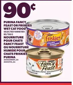 Independent City Market PURINA FANCY FEAST OR FRISKIES WET CAT FOOD, 85/156 G offer