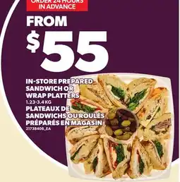 Independent City Market IN-STORE PREPARED SANDWICH OR WRAP PLATTERS offer