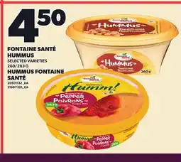 Independent City Market FONTAINE SANTÉ HUMMUS, 260/283 G offer
