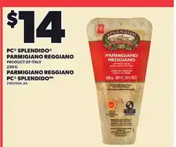 Independent City Market PC SPLENDIDO PARMIGIANO REGGIANO offer