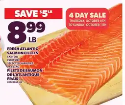 Independent City Market FRESH ATLANTIC SALMON FILLETS offer