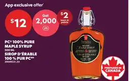 Independent City Market PC 100% PURE MAPLE SYRUP offer