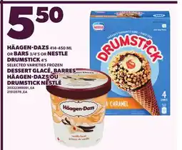 Independent City Market HÄAGEN-DAZS, 414-450 ML, OR BARS, 3/4'S OR NESTLE DRUMSTICK, 4'S offer