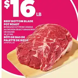 Independent City Market BEEF BOTTOM BLADE POT ROAST offer