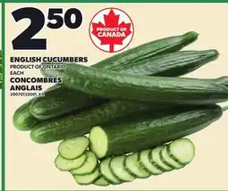 Independent City Market ENGLISH CUCUMBERS offer