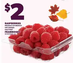 Valu-mart FRAMBOISES, HALF PINT offer
