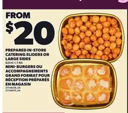 Independent City Market PREPARED IN-STORE CATERING SLIDERS OR LARGE SIDES, 625 G-1.7 KG offer