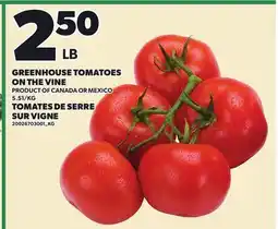 Independent City Market GREENHOUSE TOMATOES ON THE VINE offer