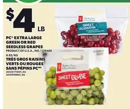 Independent City Market PC EXTRA LARGE GREEN OR RED SEEDLESS GRAPES offer