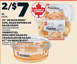 Valu-mart TREMPETTES, BOUCHÉES NAAN OU CRAQUELINS DE NAANS PC OU MENU BLEU offer