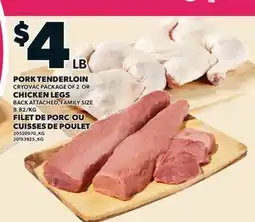 Valu-mart FILET DE PORC OU CUISSES DE POULET offer