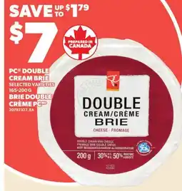Valu-mart BRIE DOUBLE CRÈME PC offer