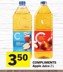 Foodland COMPLIMENTS Apple Juice offer