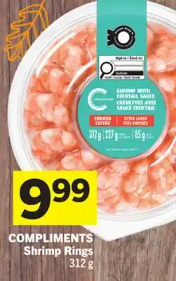 Foodland COMPLIMENTS Shrimp Rings offer