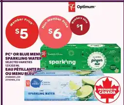Valu-mart EAU PÉTILLANTE PC OU MENU BLEU offer