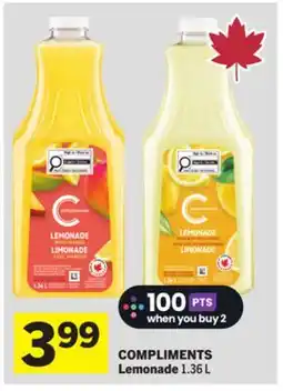 Foodland COMPLIMENTS Lemonade offer