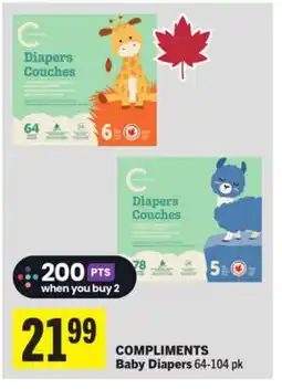Foodland COMPLIMENTS Baby Diapers offer
