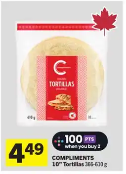 Foodland COMPLIMENTS 10 Tortillas offer