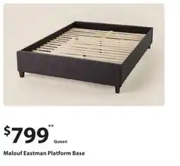 Sleep Country Malouf Eastman Platform Base Queen offer