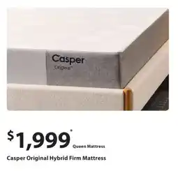 Sleep Country Casper Original Hybrid Firm Mattress offer