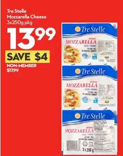 Longo's Tre Stelle Mozzarella Cheese 3x250g pkg offer