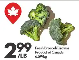 Longo's Fresh Broccoli Crowns offer