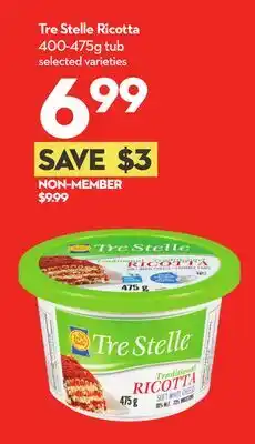 Longo's Tre Stelle Ricotta offer