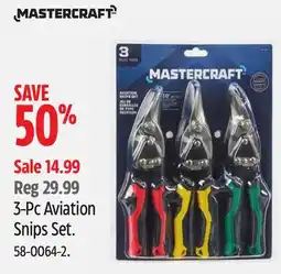 Canadian Tire MASTERCRAFT 3-Pc Aviation Snips Set offer