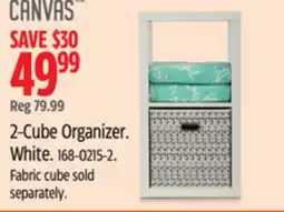 Canadian Tire Canvas 2-Cube Organizer offer