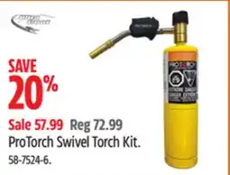 Canadian Tire ProTorch Swivel Torch Kit offer
