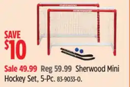 Canadian Tire Sherwood Mini Hockey Set, 5-Pc offer