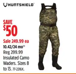 Canadian Tire Insulated Camo Waders offer