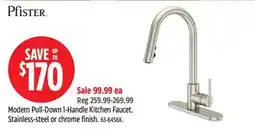 Canadian Tire Modern Pull-Down 1-Handle Kitchen Faucet offer