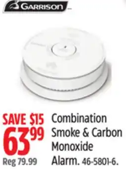 Canadian Tire Combination Smoke & Carbon Monoxide Alarm offer