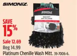 Canadian Tire Platinum Chenille Wash Mitt offer
