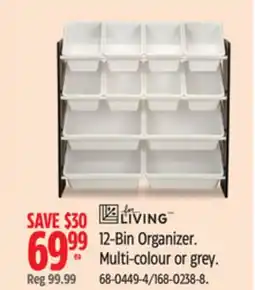 Canadian Tire 12-Bin Organizer offer
