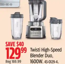 Canadian Tire Twisti High-Speed Blender Duo, 1600W offer