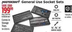 Canadian Tire MASTERCRAFT General Use Socket Sets offer