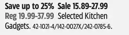 Canadian Tire Selected Kitchen Gadgets offer
