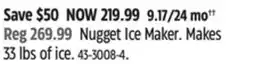 Canadian Tire Nugget Ice Maker offer