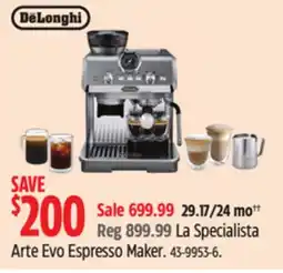 Canadian Tire Arte Evo Espresso Maker offer