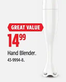 Canadian Tire Hand Blender offer