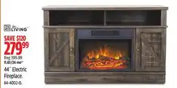 Canadian Tire FOR LIVING 44 Electric Fireplace offer