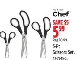 Canadian Tire MASTER Chef 3-Pc Scissors Set offer