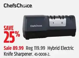Canadian Tire ChefsChoice Hybrid Electric Knife Sharpener offer