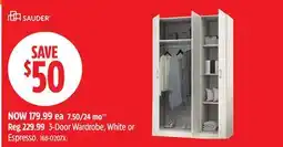 Canadian Tire Sauder 5-Door Wardrobe offer